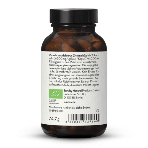 Bio Agaricus Blazei Murrill (ABM) Pulver Kapseln