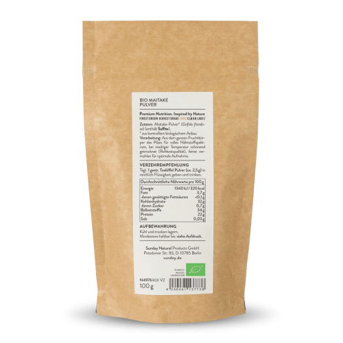 Poudre de maitake bio