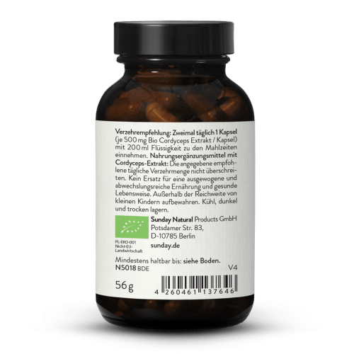 Bio Cordyceps Extrakt Kapseln