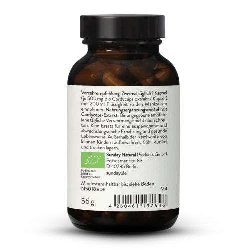 Organic Cordyceps Extract Capsules