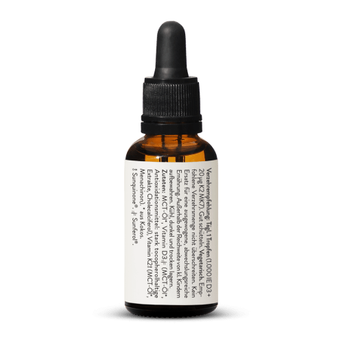 Vitamin D3 + K2 MK7 1.000 IE + 20 g All-Trans 1000 Tropfen