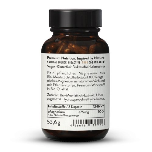 Organic Magnesium 125 Capsules
