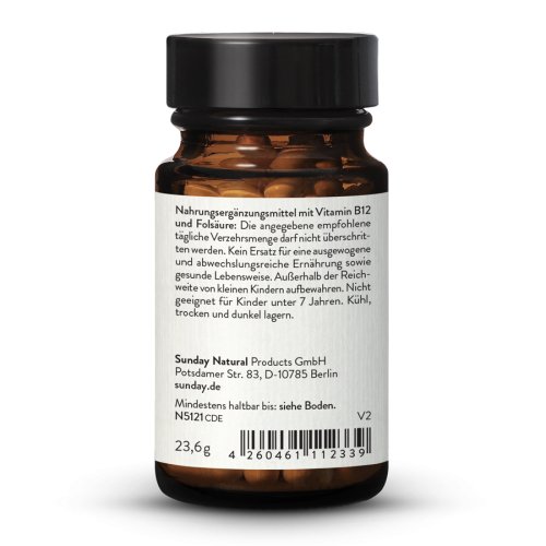 Vitamin B12 MH3A + Folic Acid 1000g + 400g
