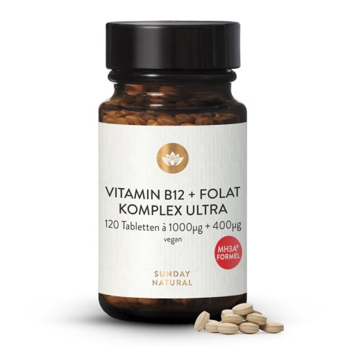 Vitamin B12 + Folic Acid MH3A® + Folate Complex 1,000µg + 400µg