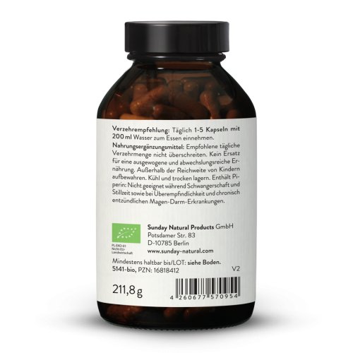 Bio Curcuma 1100 Pulver Kapseln