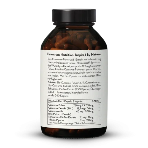 Organic Turmeric 1100 Powder Capsules