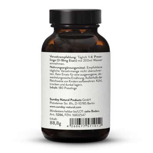 Spirulina Eisen Presslinge