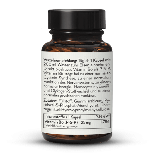 Bioactive Vitamin B6 PLP 25mg