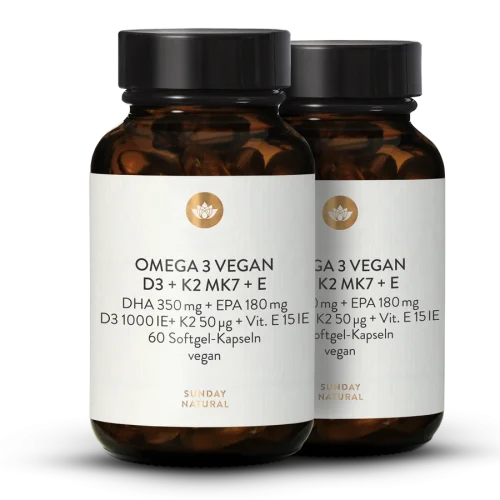 Omega 3 plus Vitamin D3 + K2 + E Vegan