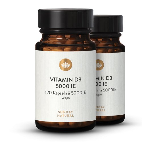 Vitamin D3  5.000 IE Hochdosiert Vegan