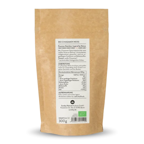 Organic Chia Seeds  White 300g