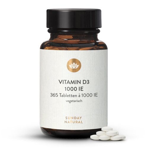 Vitamin D3 1.000 IE 365 Presslinge