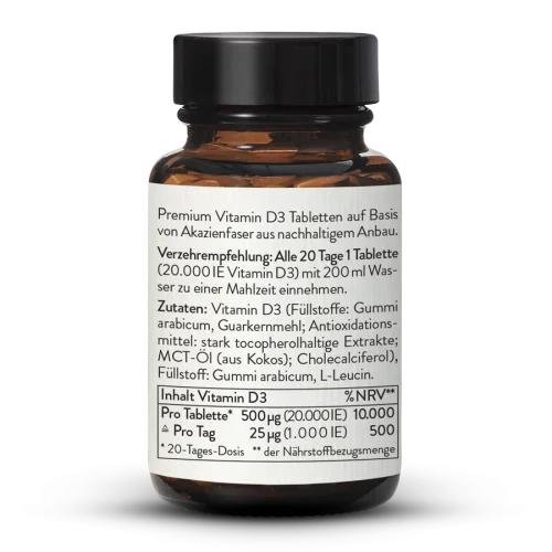 Vitamin D3 20,000 IU Tablets