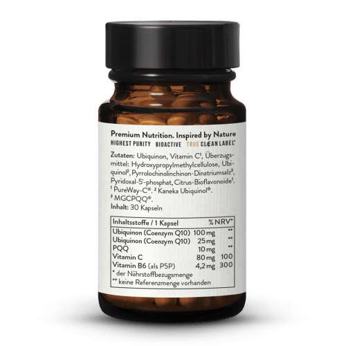 Q10 PQQ Komplex Plus B6 (P5P) + Vitamin C