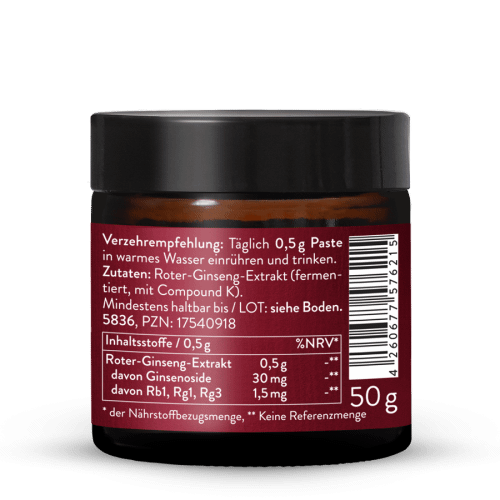 Pte d'extrait de ginseng rouge ferment