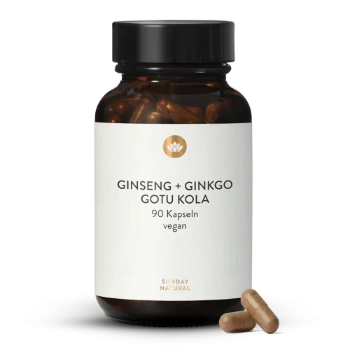 Complexe de Ginkgo, Ginseng et Gotu kola