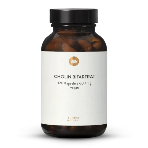 Bitartrate de choline 600 mg en glules
