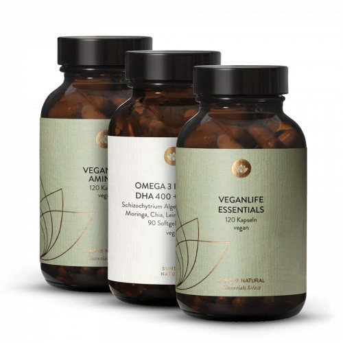 Veganlife Essentials + Amino+ + Oméga-3