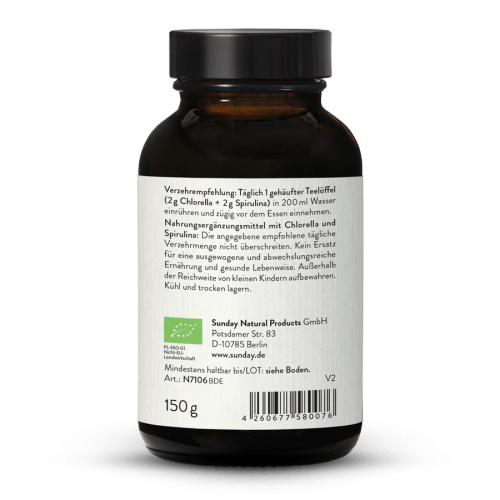 Chlorelle + Spiruline en poudre
