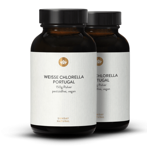 Chlorella Weiss Pulver