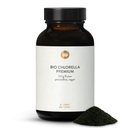 Chlorelle bio en poudre du Portugal