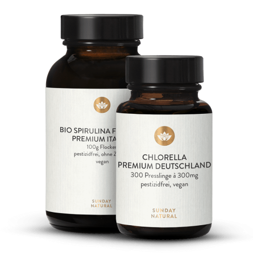 Coffret gourmand de chlorelle + spiruline