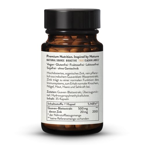 Zinc végétal 20 mg dosage élevé.