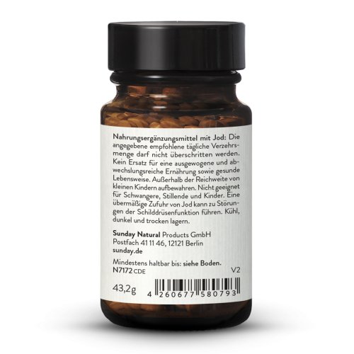 Iode 1000 µg Mini Comprimés Dosage Élevé