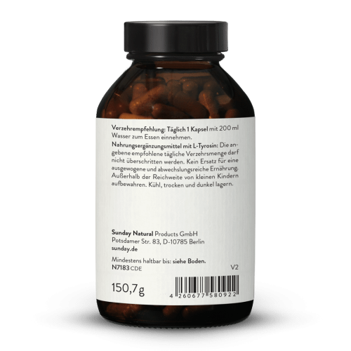 L-Tyrosine 500 mg Capsules