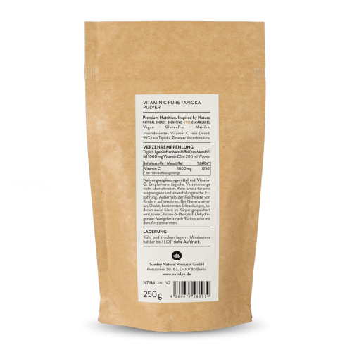 Vitamin C Pulver Pure Tapioka