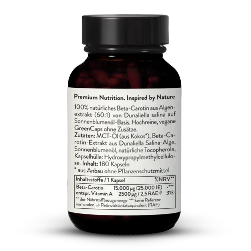 Beta-Carotin 15mg aus Algen