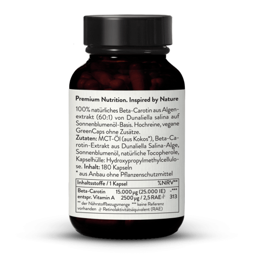 Beta-Carotin 15mg aus Algen