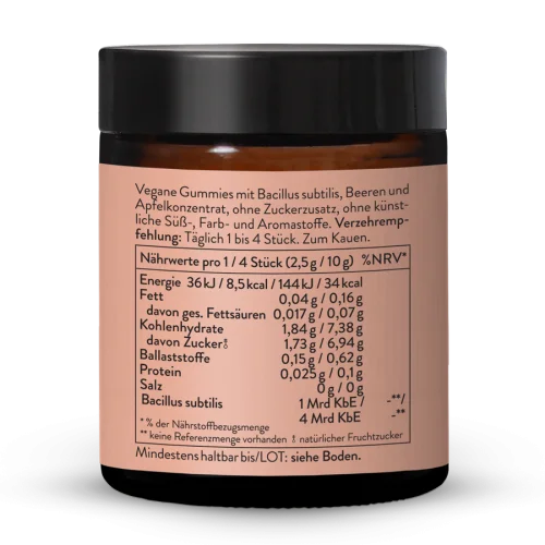 Bacillus subtilis Berry Gummies