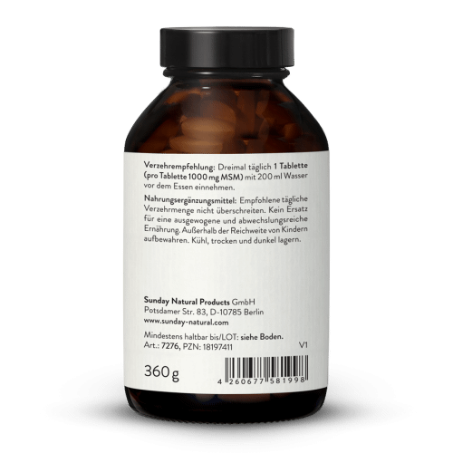 MSM 1000 360 Tabletten