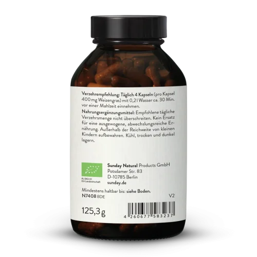 Bio Weizengras Kapseln