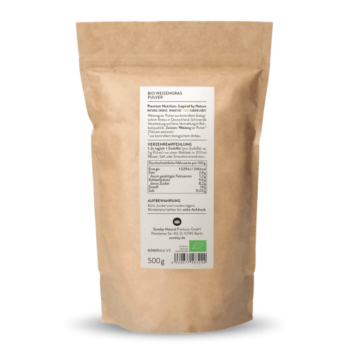 Bio Weizengras Pulver 500 g