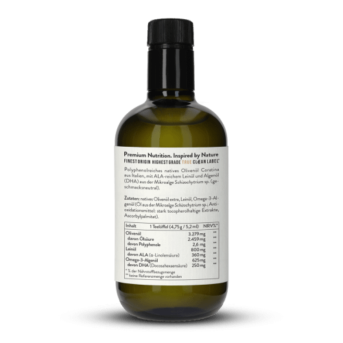 Huile d'olive et d'oméga-3 riche en polyphénols