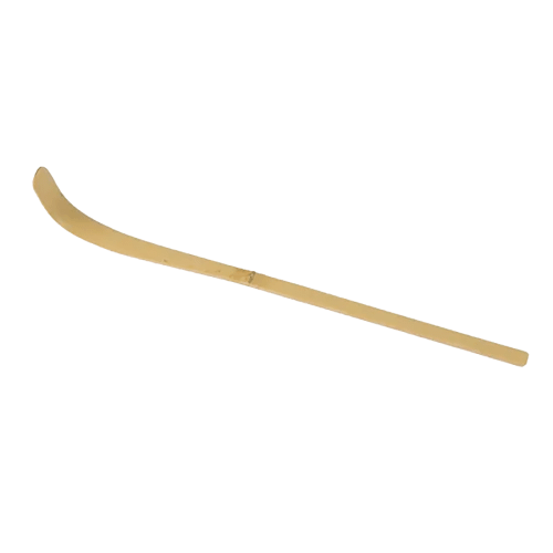 Matcha Lffel (Chashaku) Gold-Bambus Flach