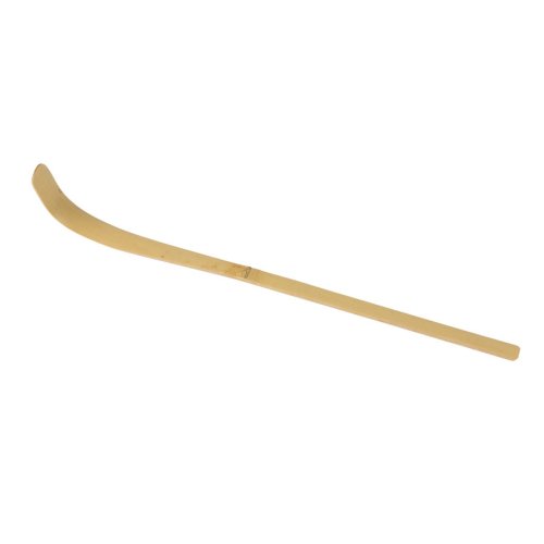 Matcha Lffel (Chashaku) Gold-Bambus Flach