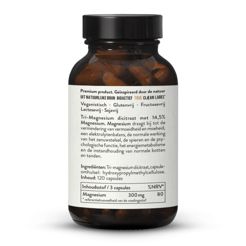 Magnesium Citraat als Tri-Magnesium Dicitraat Capsules