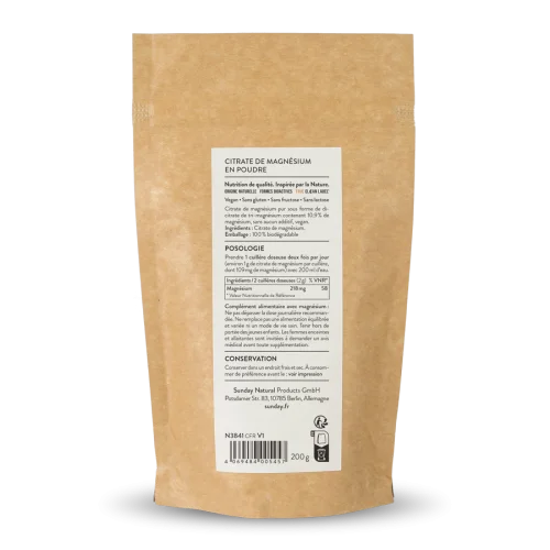 Citrate de magnsium en poudre