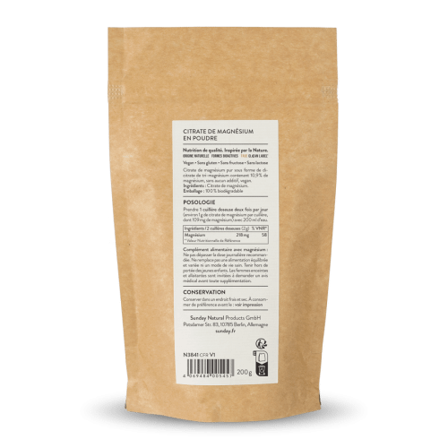 Citrate de magnsium en poudre