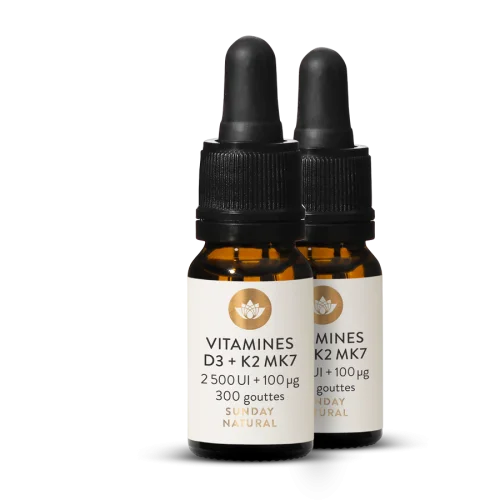 Vitamine D3 K2 MK7 (2500 UI + 100 g)