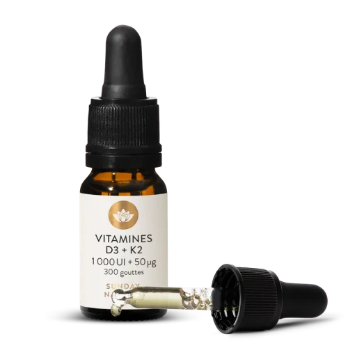 Vitamines D3 + K2 MK7 1000UI + 50g - 300Gouttes