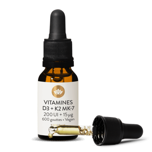 Vitamine D3 + K2 MK7 200 UI + 15 g - Enfants & Bbs