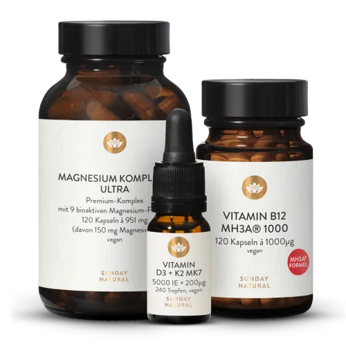 Magnesium Komplex 9 Ultra D3 5000 IE + 200g K2 B12 MHA 1000g