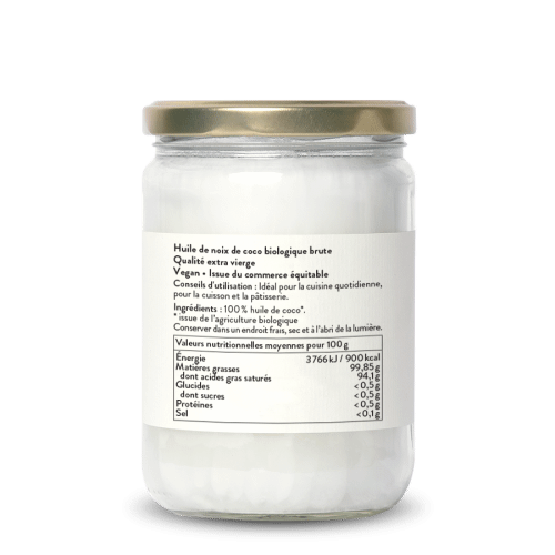 Huile de coco bio vierge de haute qualit