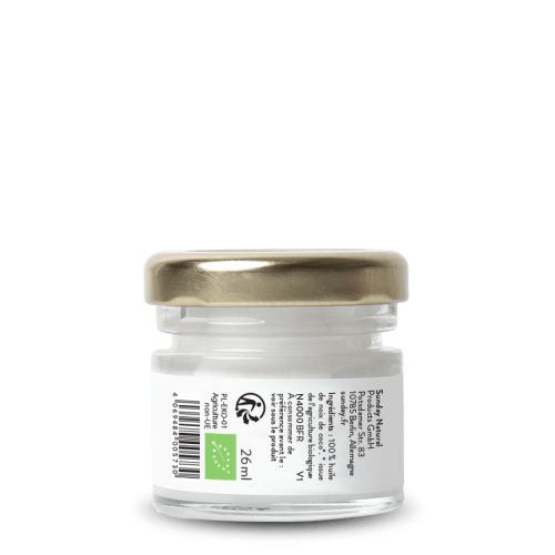 Huile vierge de noix de coco bio - Format-mini (26 ml)