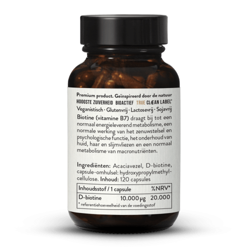 Vitamine B7 D-Biotine hooggedoseerd