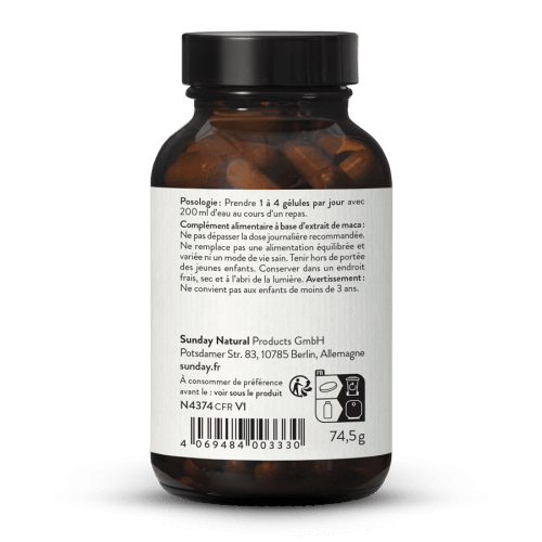 Extrait 10:1 de maca noire + arginine